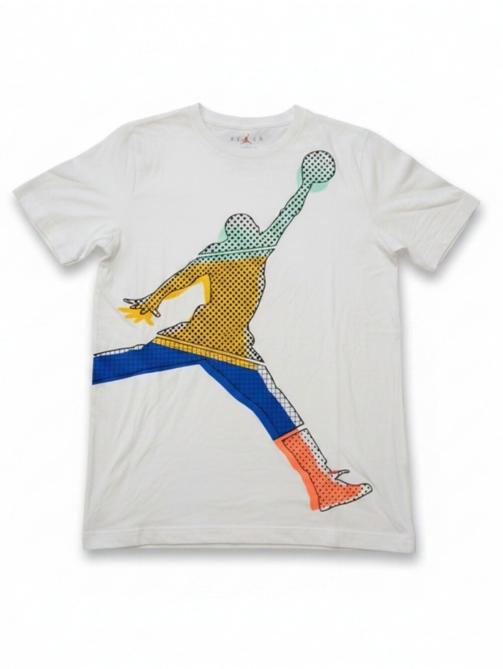 Nike JORDAN STACKED JUMPMAN MISMATCH YOUTH SHORT SLEEVE GRAPHIC TEE, NWOT, L
